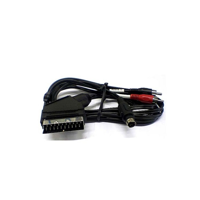 Cavo audio video scart rca 3mt vhs multimediale standard di connessione.