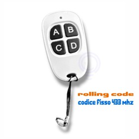 Telecomando universale rolling code e codice fisso 433mhz 4 in 1