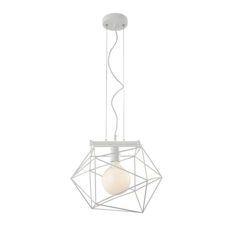 Sospensione Bianca 1xe27 40 5x29 5x150cm 