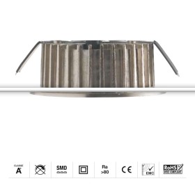 Faretti ad incasso kit 3 pezzi da 5w ciascuno colore nikel foro 60mm 3x400 lumen 4000k