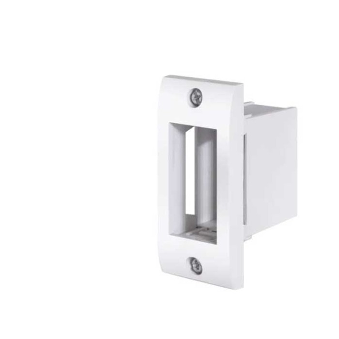 Supporto placca incasso su profili 1 modulo bianco Elettrocanali serie life