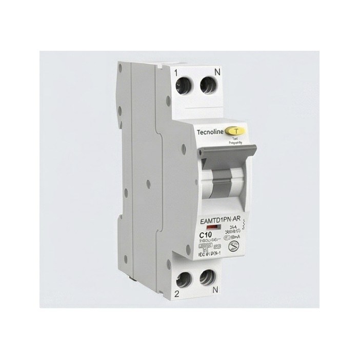 Interruttore Magnetotermico differenziale 1P+N 10A 30mA Tipo A 6ka 1 modulo 