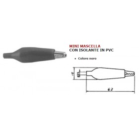 Pinze coccodrillo.32mm rosso pinza  a becco mascella