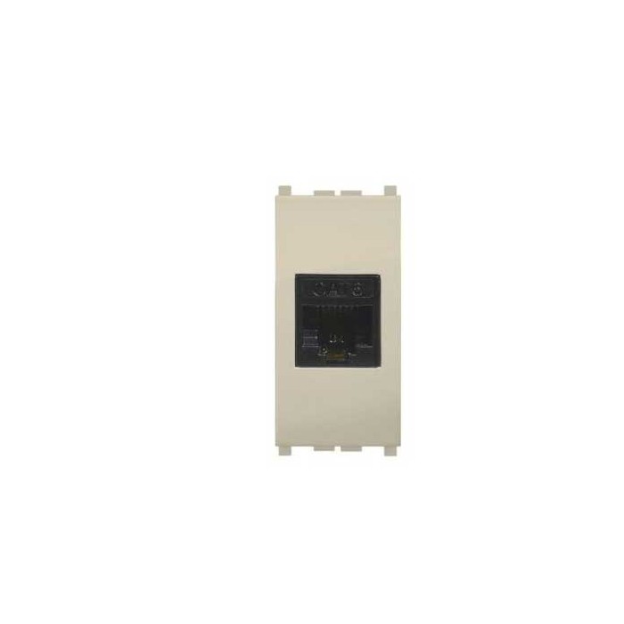Presa RJ45 MiVida Cat.5e UTP autocr. sabbia 