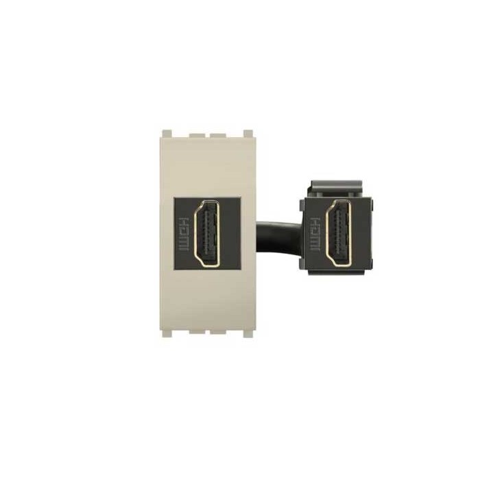 Presa HDMI MiVida agg. keystone sabbia     