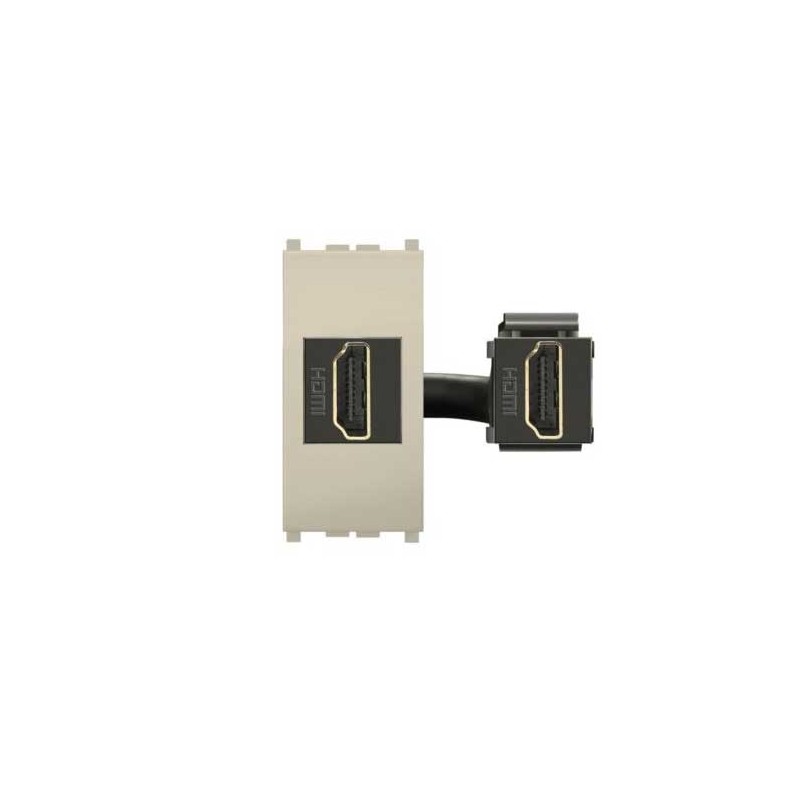 Presa HDMI MiVida agg. keystone sabbia     