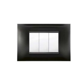 Placca MiVida  3 moduli nero                