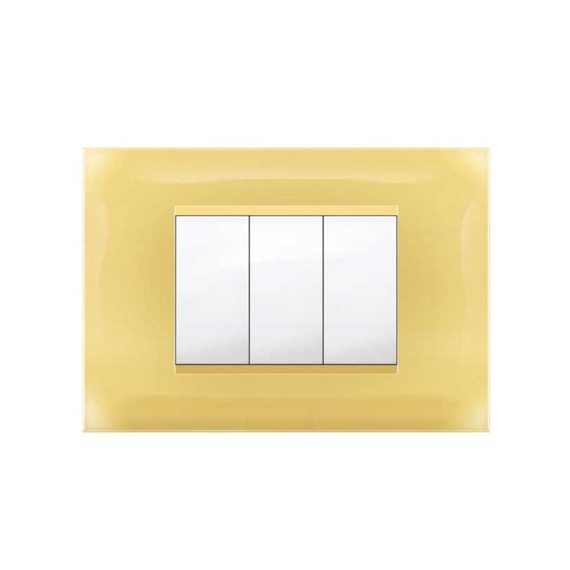 Placca MiVida  3 mod.giallo pastello        
