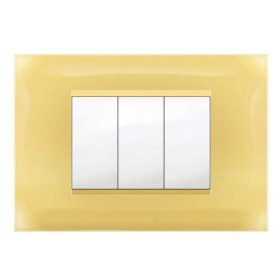 Placca MiVida  3 mod.giallo pastello        