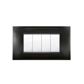 Placca MiVida  4 moduli nero                