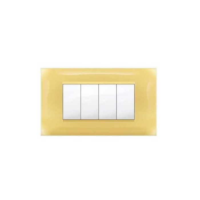 Placca MiVida  4 mod.giallo pastello        