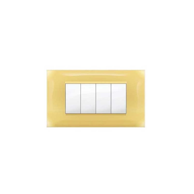 Placca MiVida  4 mod.giallo pastello        