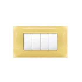 Placca MiVida  4 mod.giallo pastello        