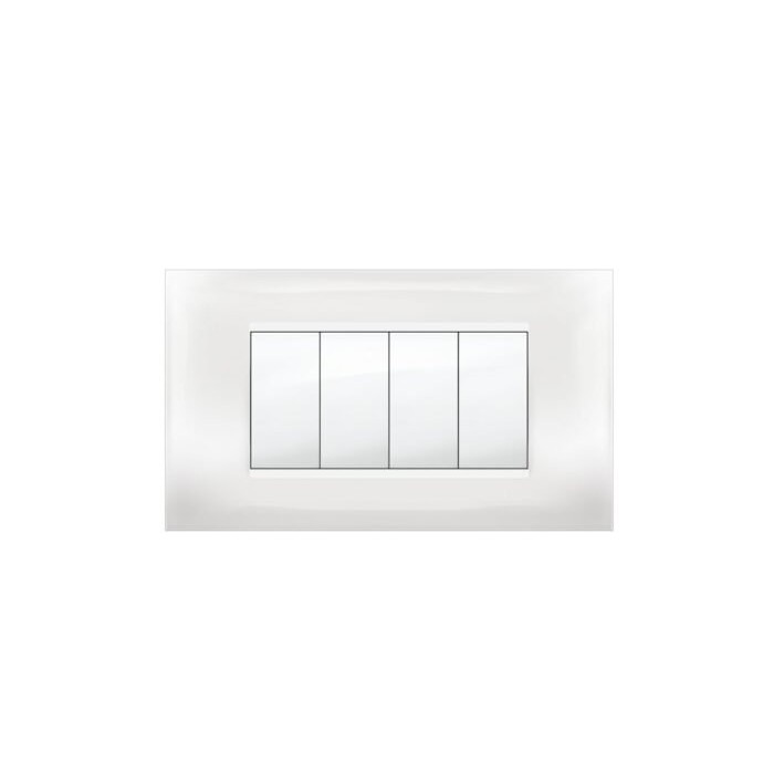 Placca MiVida  4 moduli bianco              