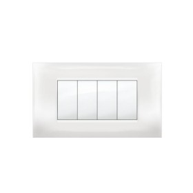 Placca MiVida  4 moduli bianco              