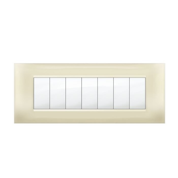 Placca MiVida  7 moduli avorio              