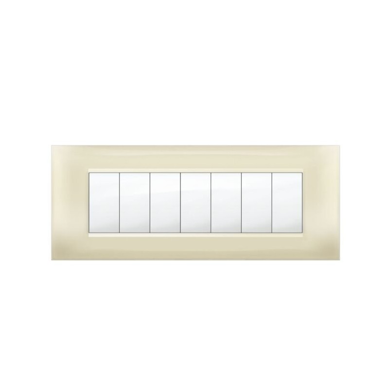 Placca MiVida  7 moduli avorio              