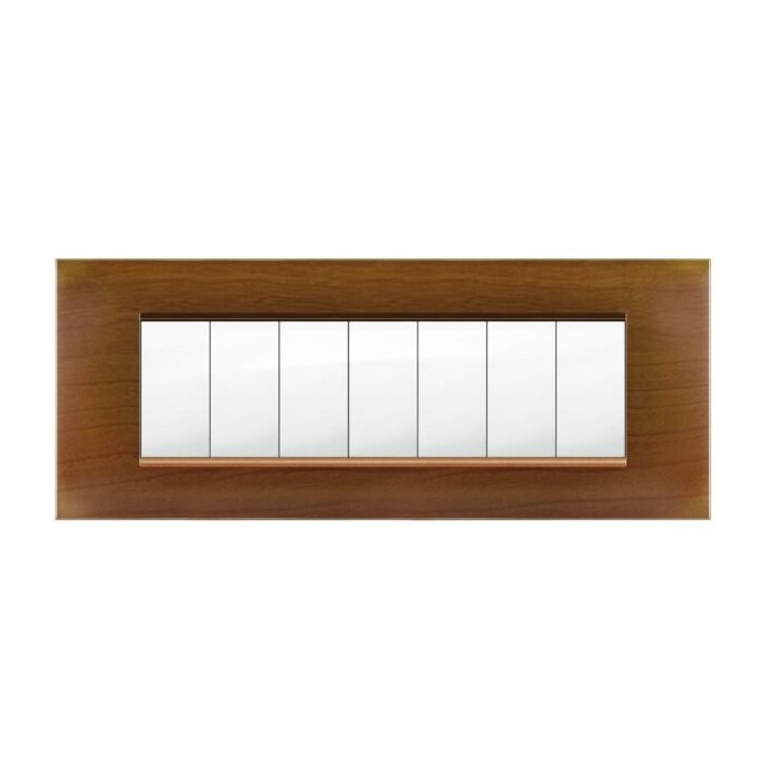 Placca MiVida  7 moduli legno chiaro       