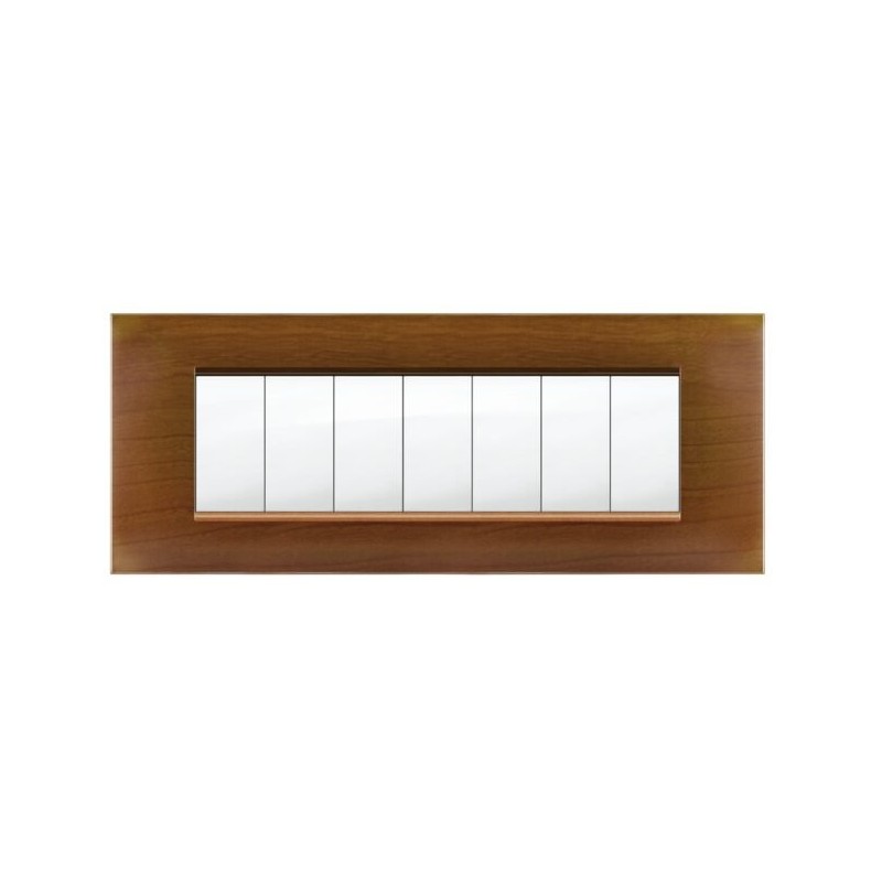 Placca MiVida  7 moduli legno chiaro       