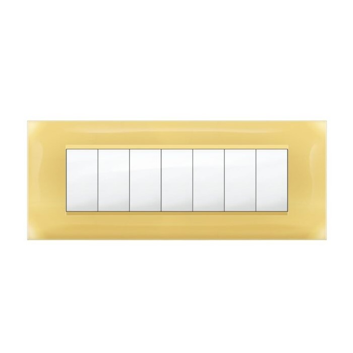 Placca MiVida  7 mod.giallo pastello       