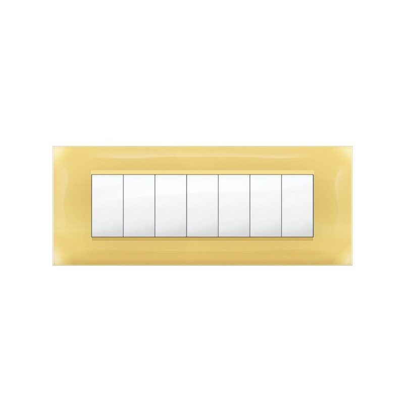Placca MiVida  7 mod.giallo pastello       
