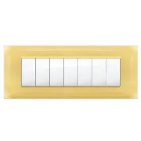 Placca MiVida  7 mod.giallo pastello       