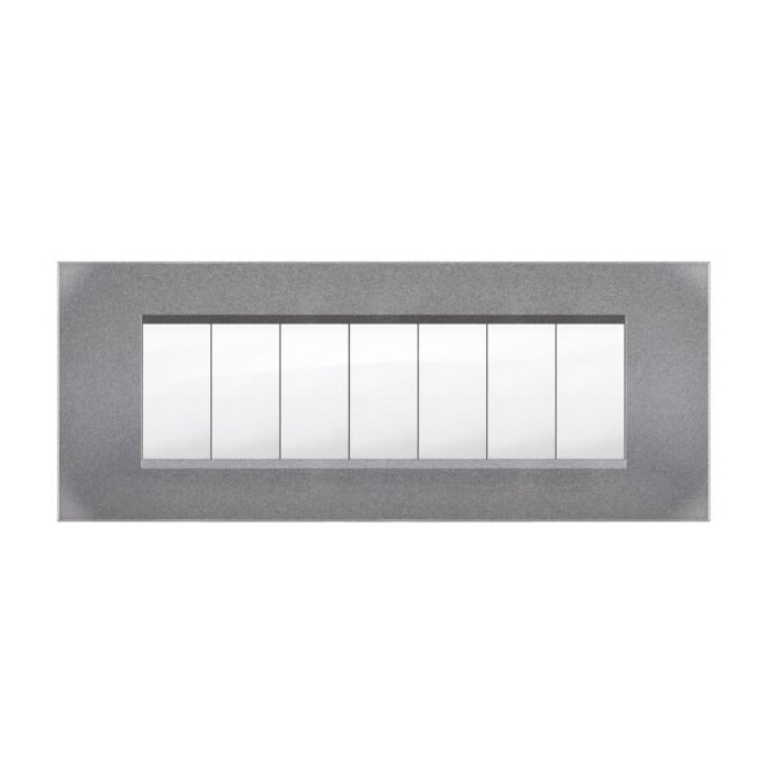 Placca MiVida  7 mod.vulc.grigio ch.        