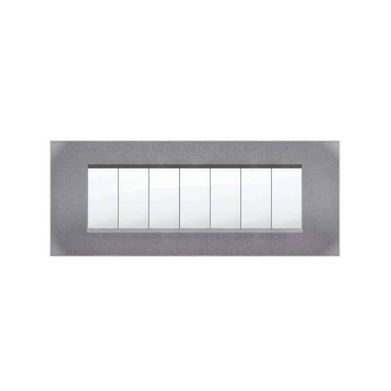 Placca MiVida  7 mod.vulc.grigio ch.        