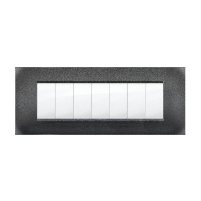 Placca MiVida  7 mod.vulc.grigio notte     