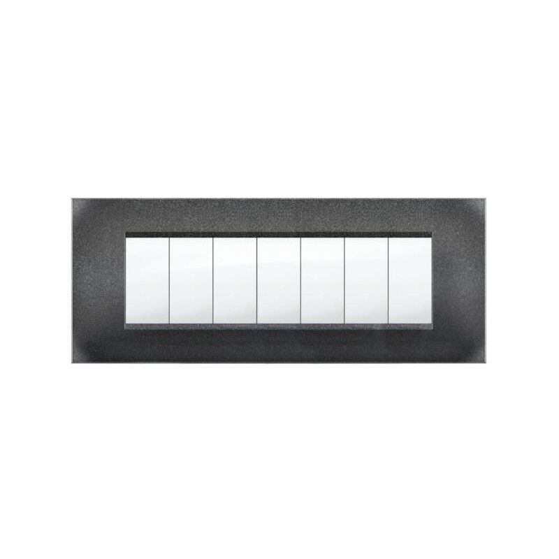 Placca MiVida  7 mod.vulc.grigio notte     