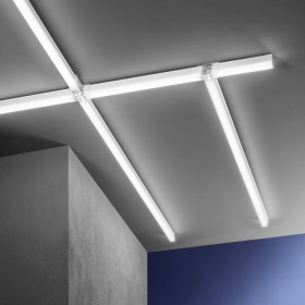 Barra led shape bianco in pc 9w 100lm 6500k 56cm