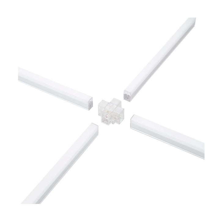 X cross connector per barra led shape