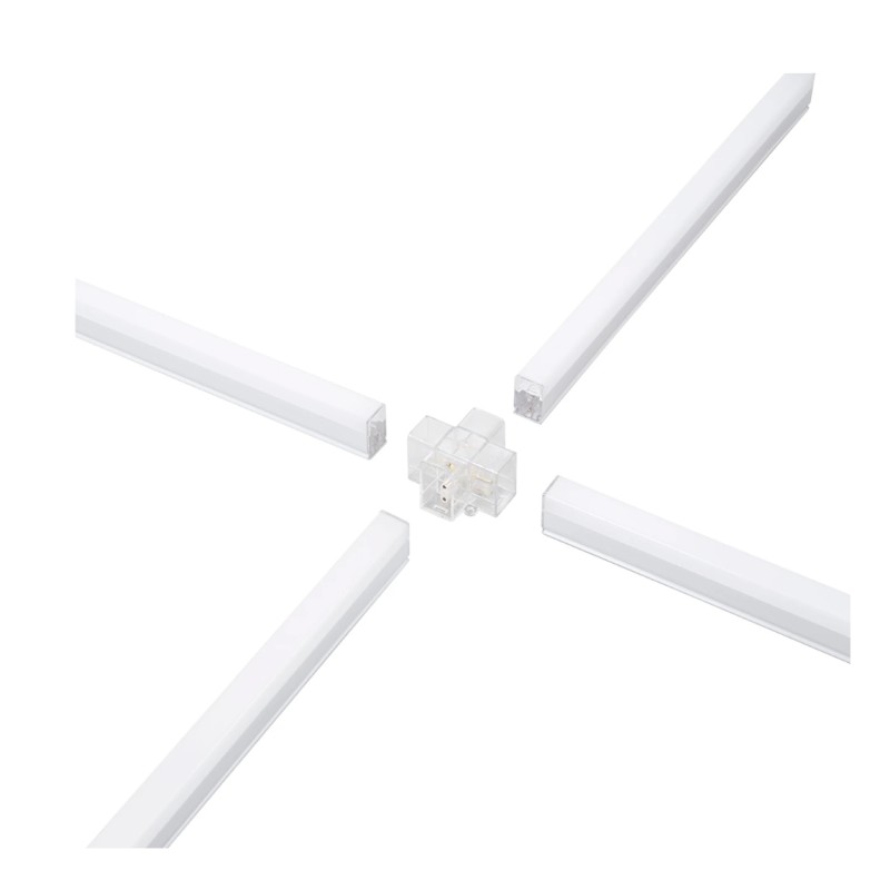 X cross connector per barra led shape