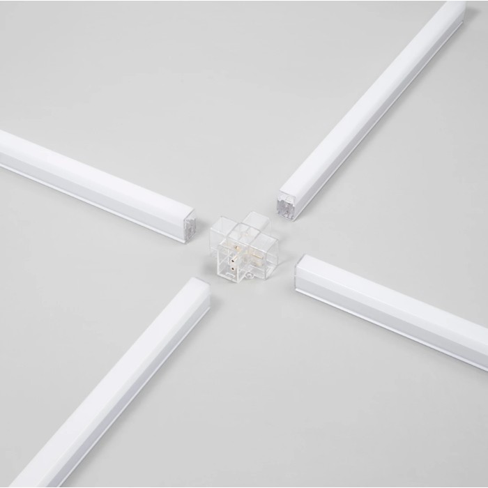 X cross connector per barra led shape 2