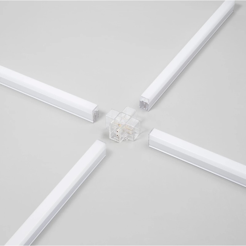 X cross connector per barra led shape
