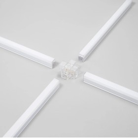X cross connector per barra led shape