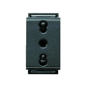 Prise de courant de sécurité bivalente living classic 2p t 2045tl