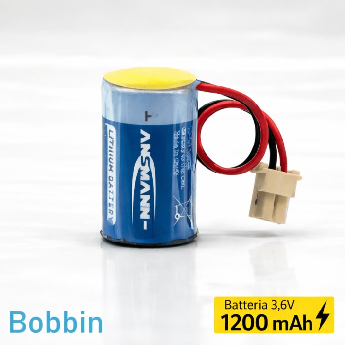 Batteria Litio Ansmann ER14250 1/2AA 3,6V 1200mAh – Pila Li-SOCl2 con Cavo e Connettore Molex 5264-2