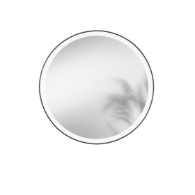 Specchio ORONERO Tondo Ø80 cm con Illuminazione LED CCT, Touch e Pellicola Antideflagrante Nero 