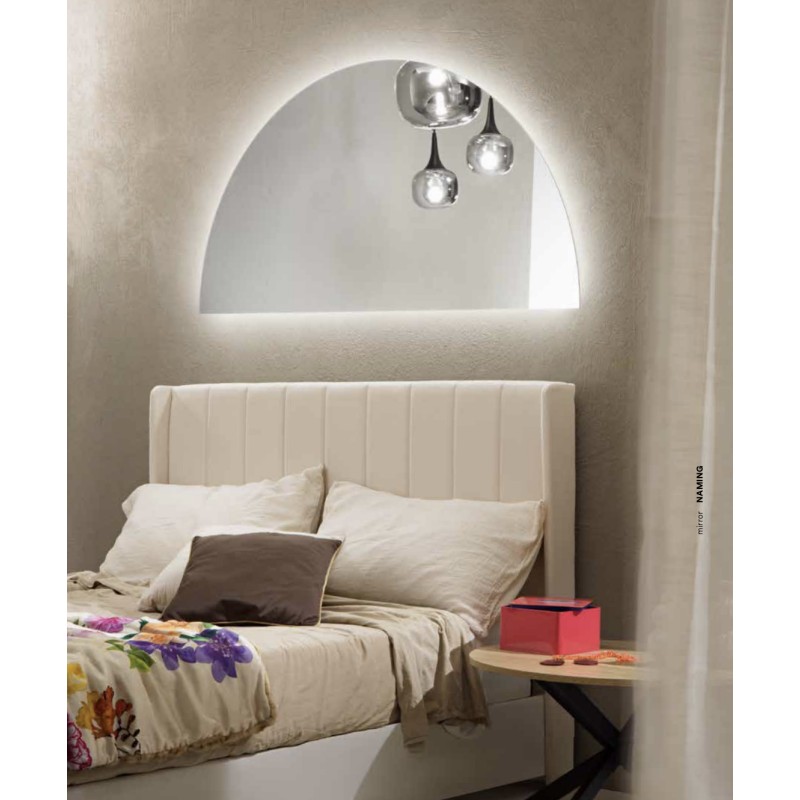 Specchio DEMI 70 × 140 cm a semicerchio con LED CCT a 2 temperature di colore