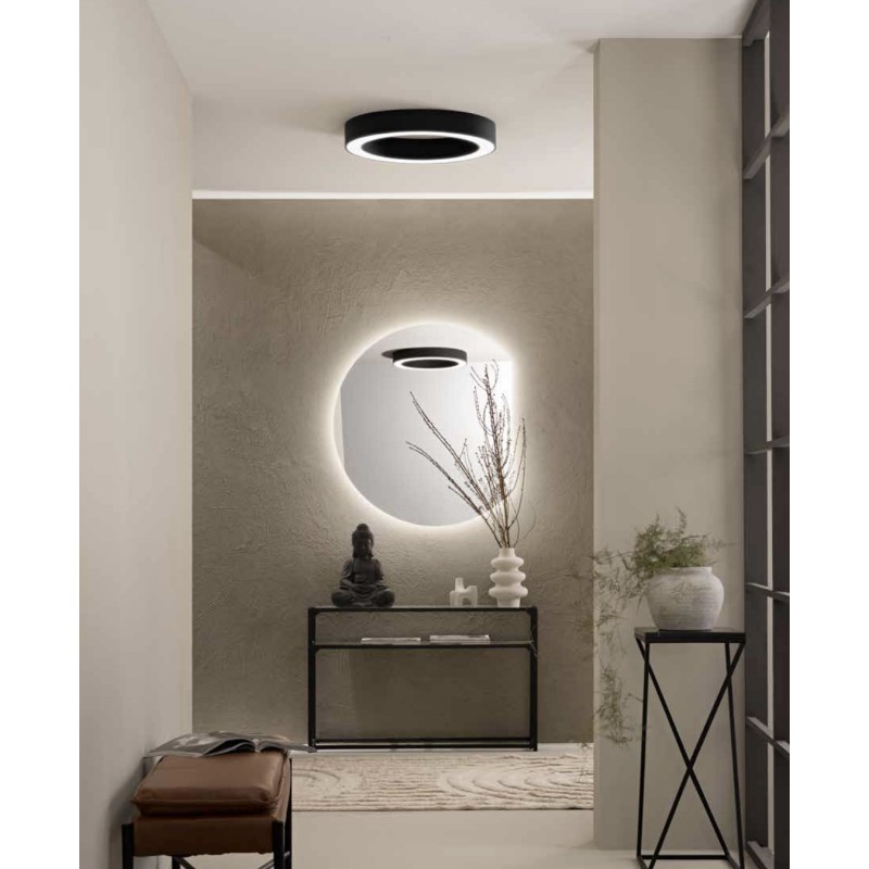 Specchio ALBA 80 × 69 cm con illuminazione LED CCT a 2 temperature e triplo fissaggio