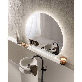Specchio ALBA 100 × 69 cm con illuminazione LED CCT a 2 temperature e triplo fissaggio