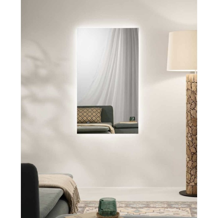 Specchio HALO 80 × 60 cm rettangolare con LED CCT a 3 temperature, touch dimming 2