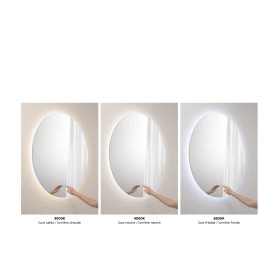Specchio EYETECH Ø 100 cm tondo con LED CCT a 3 temperature e touch dimming