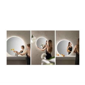 Specchio EYETECH Ø 100 cm tondo con LED CCT a 3 temperature e touch dimming
