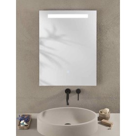 Specchio LINEA 50 × 70 cm rettangolare con LED CCT a 3 temperature e touch dimming
