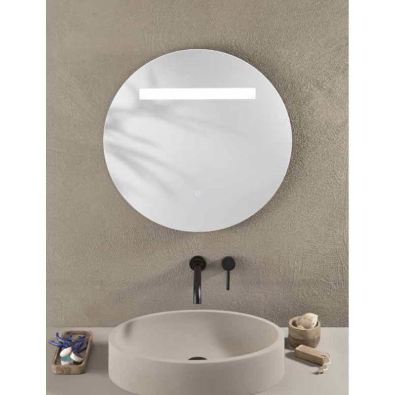 Specchio LINEA 50 × 70 cm rettangolare con LED CCT a 3 temperature e touch dimming