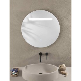 Specchio LINEA 50 × 70 cm rettangolare con LED CCT a 3 temperature e touch dimming