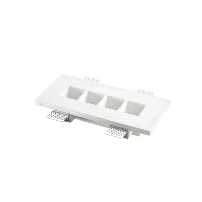 Faretto incasso hive bianco 4xgu10 mini 27x12x4 5cm