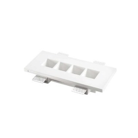 Faretto incasso hive bianco 4xgu10 mini 27x12x4 5cm
